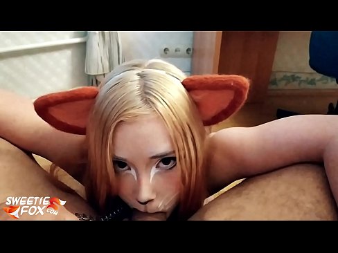 ❤️ Kitsune inomedza mboro uye nekukandira mumuromo make ❤️❌  ❌️